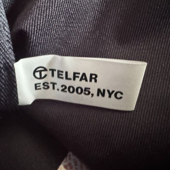 Telfar Medium Shopping Bag Double Handled Tote Dark Olive Vegan Faux Leather NEW - Picture 4 of 10